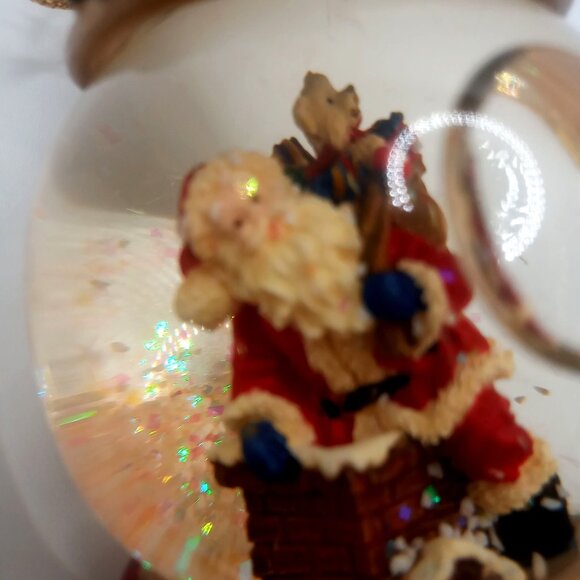 Kirkland Signature Santa Snow Water Globe Holiday Christmas Hanging Ornament 5" - Picture 9 of 12